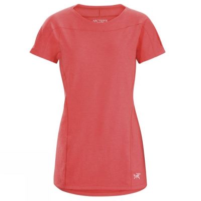 Camisa Arc'teryx Taema Crew Manga Corta Mujer Coral - Chile VKJ153062